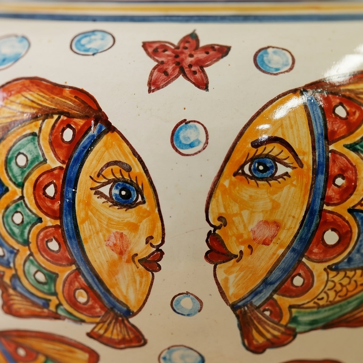 Italian Ball Ceramic Lamp – Italian ceramic from Caltagirone, Sicily