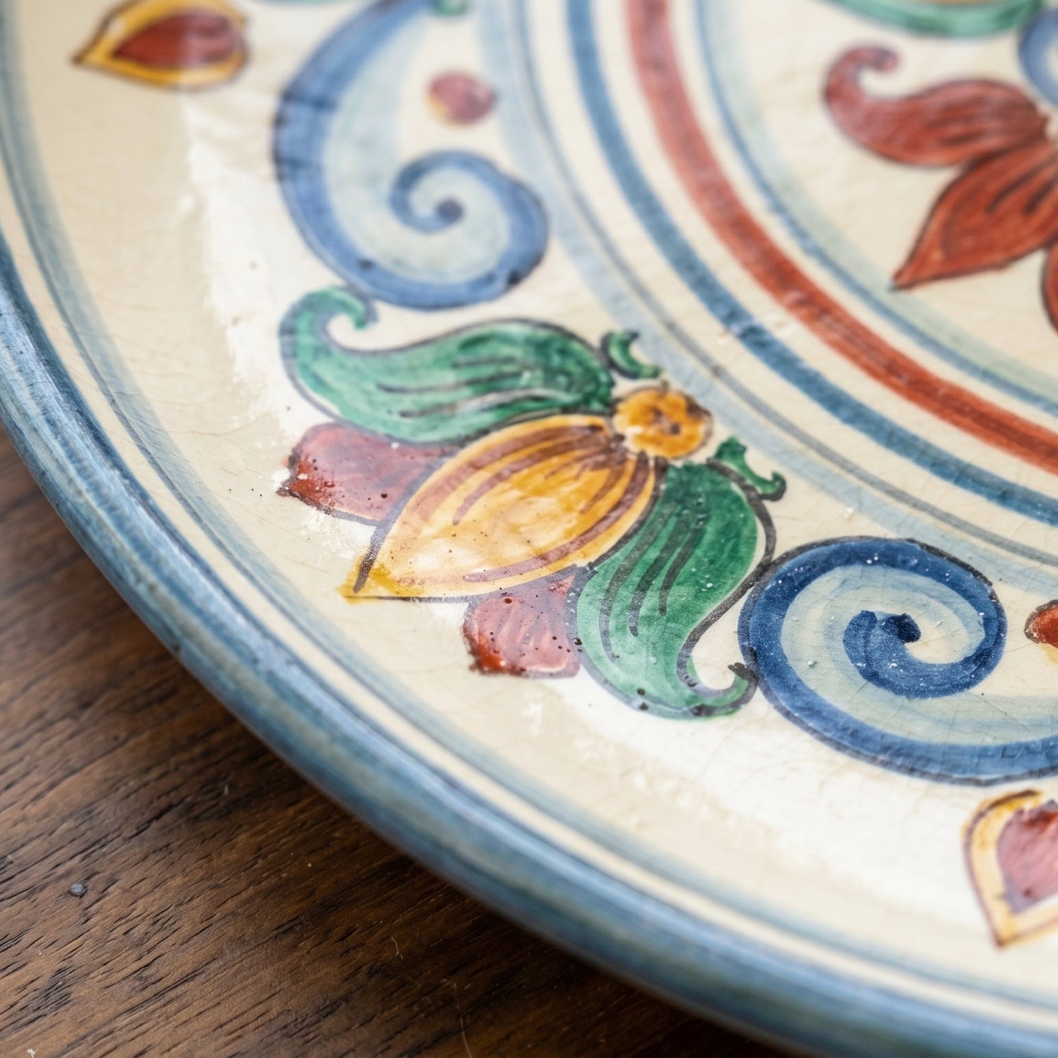 Sicilian Decorative Wall Plate Ø 35/45 cm / Ø 14-18", Decoro Sicily – Sicilian majolica handcrafted in Caltagirone