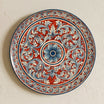 Piatto Ornamentale, Ornato Blu e Bordeaux. Ceramica siciliana di Caltagirone, Sofia