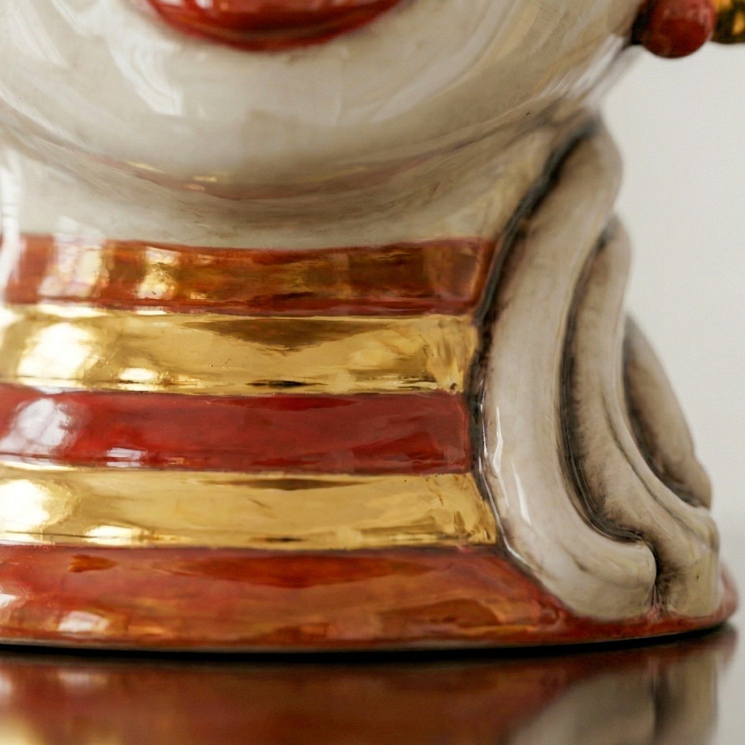 Aisha Sicilian Head Vase H 25 cm / 9.8", Woman, Mother of Pearl – Testa di Moro from Caltagirone, Sicily