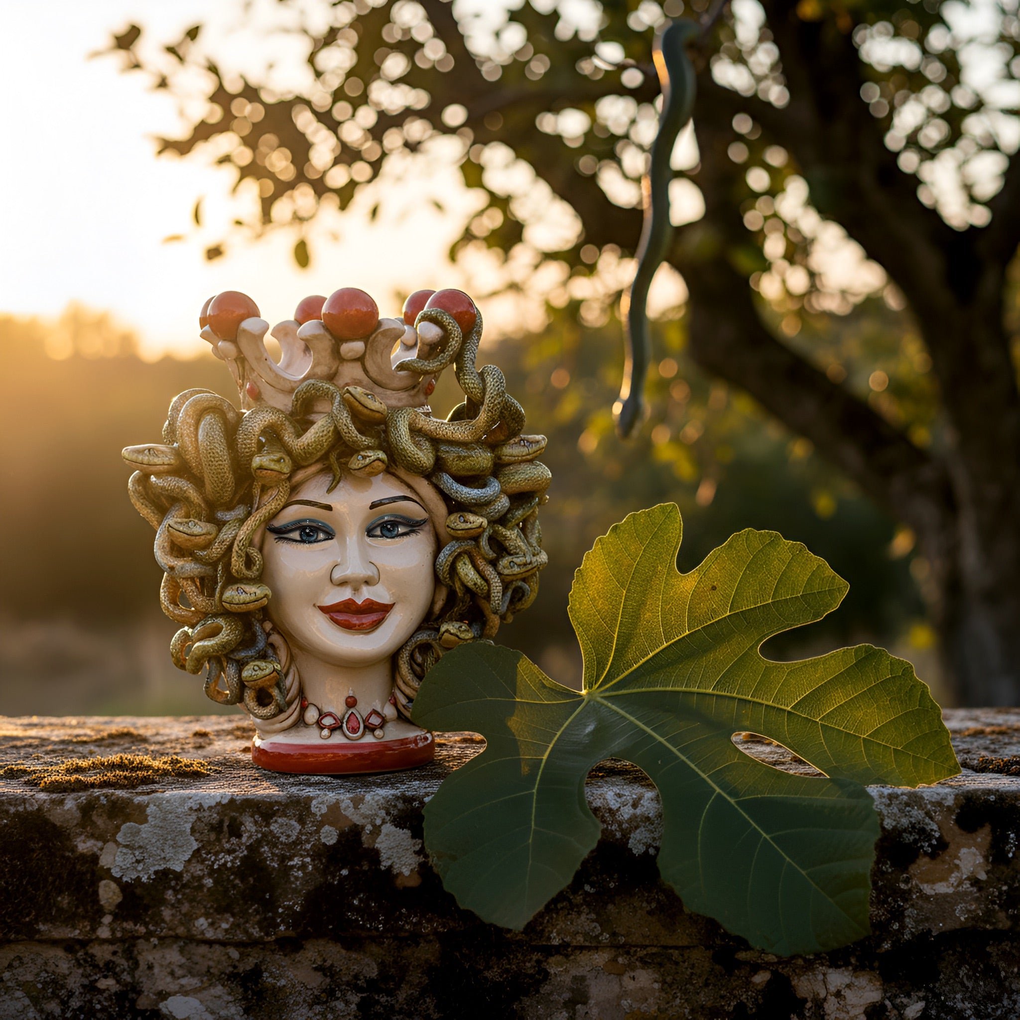 Head h 25 turban jellyfish mother of pearl colored red beads