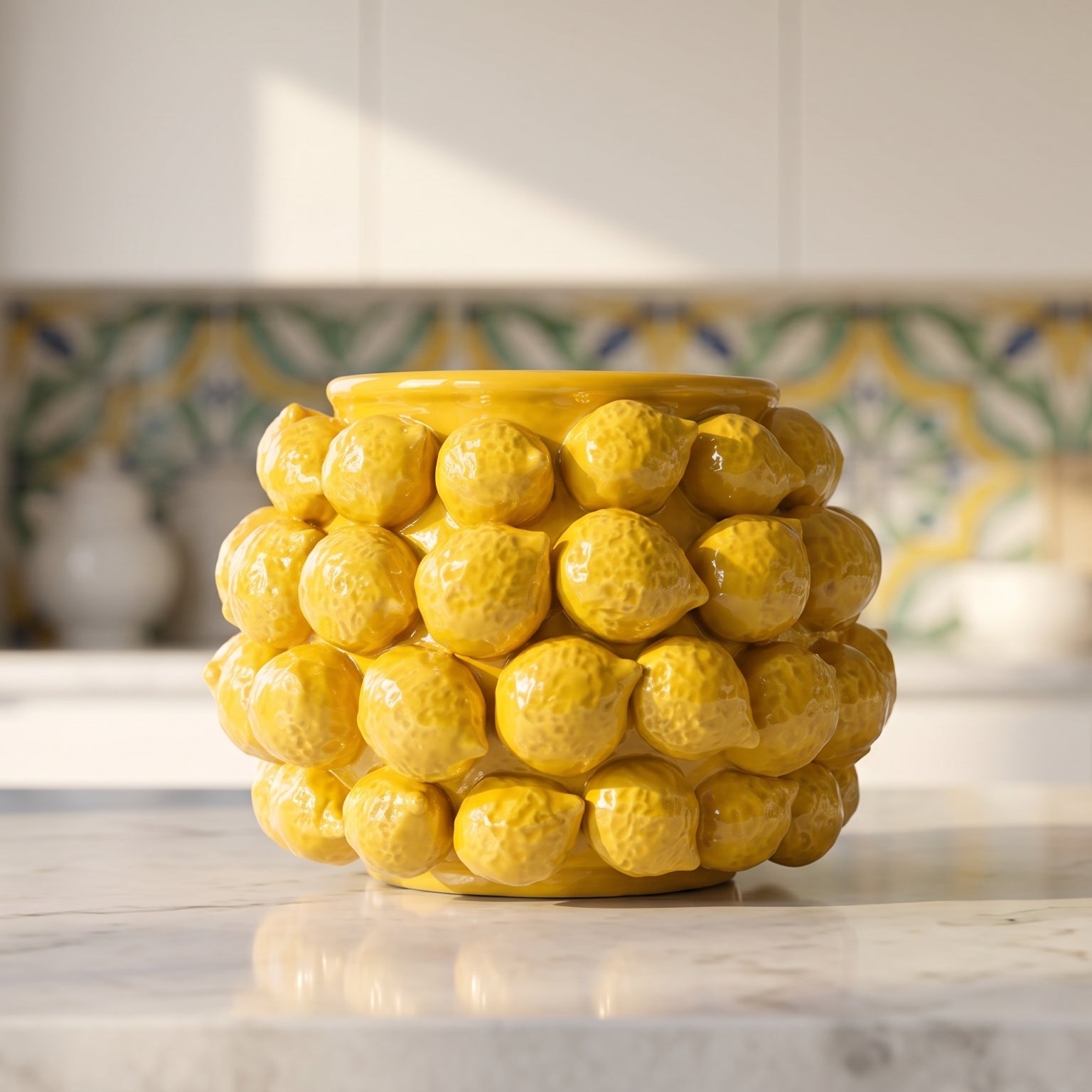 Italian Ceramic Vase – Italian ceramic from Caltagirone, Sicily