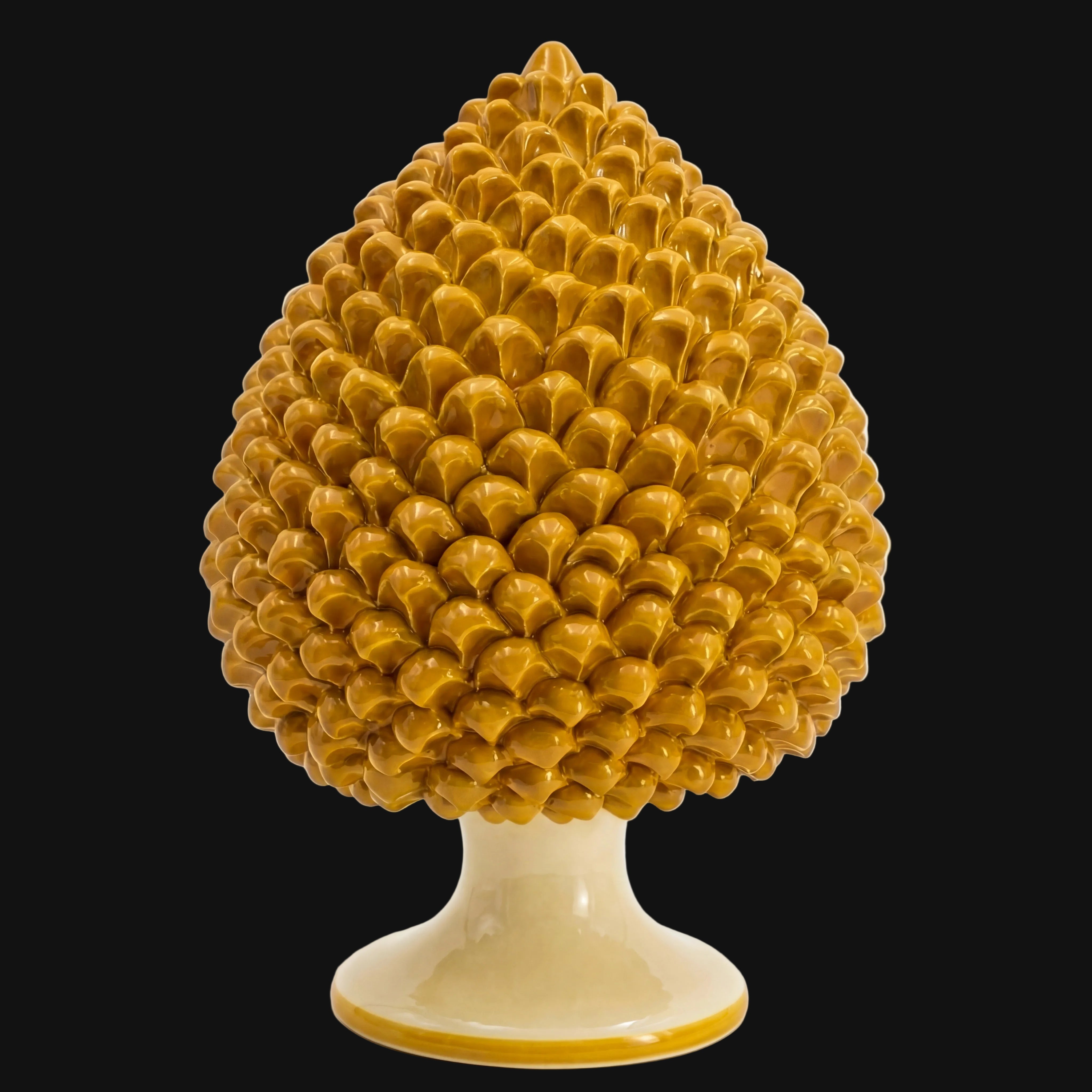 Artisan Pine Cone Yellow & Orange - Caltagirone Sicily