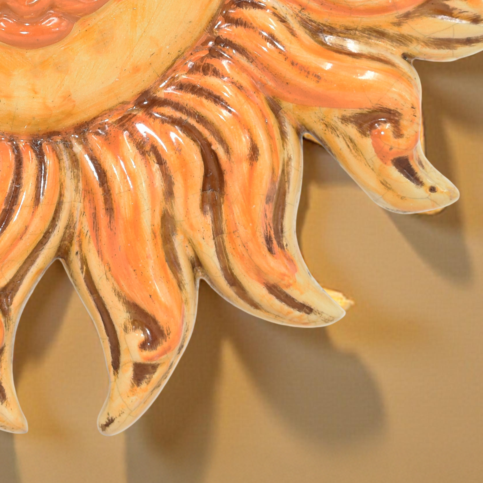 Caltagirone Ceramic Sun - Rays in Diameter 18 cm and 27 cm