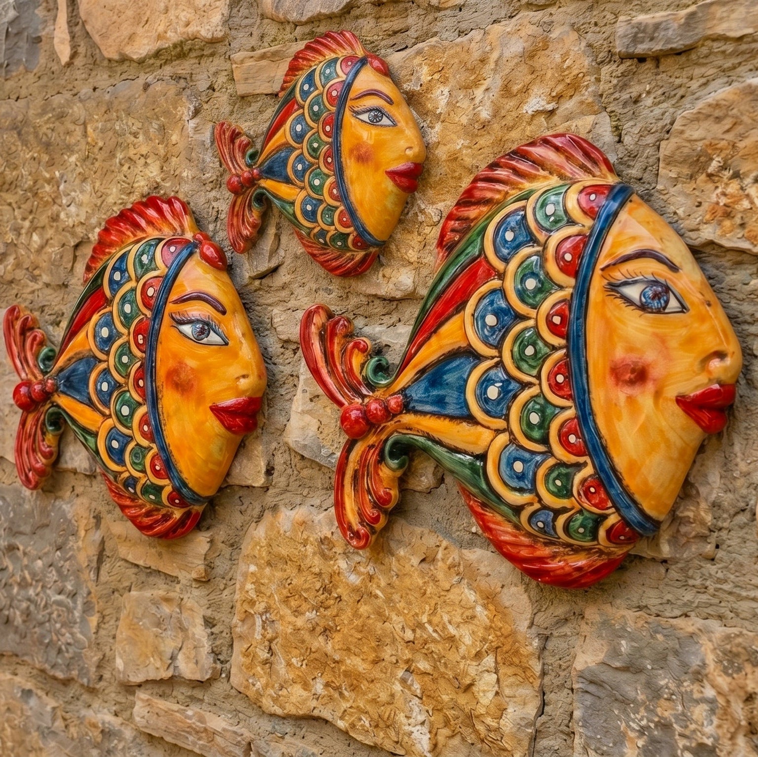 Sicilian Ceramic Fish – Italian ceramic from Caltagirone, Sicily