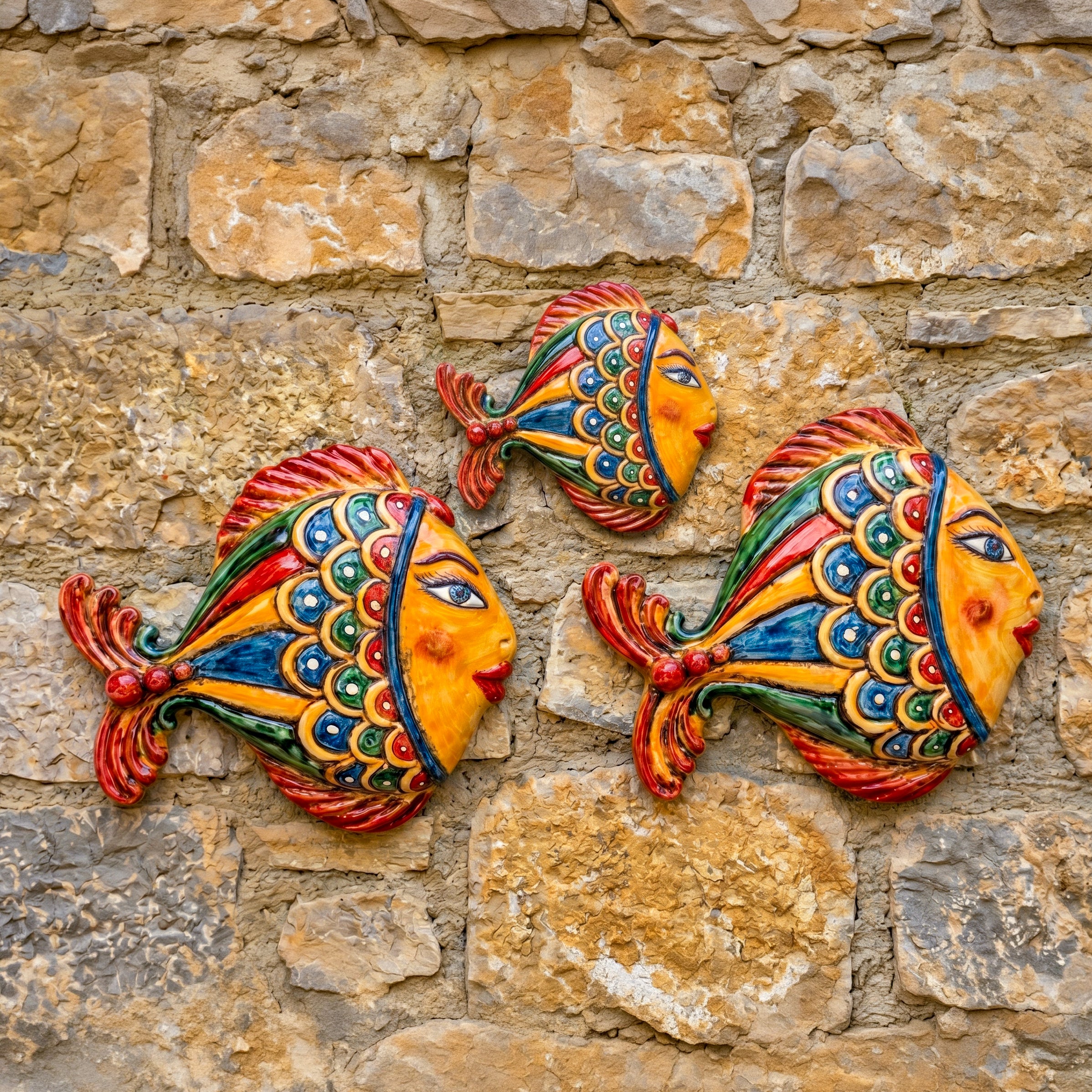 Sicilian Ceramic Fish – Italian ceramic from Caltagirone, Sicily