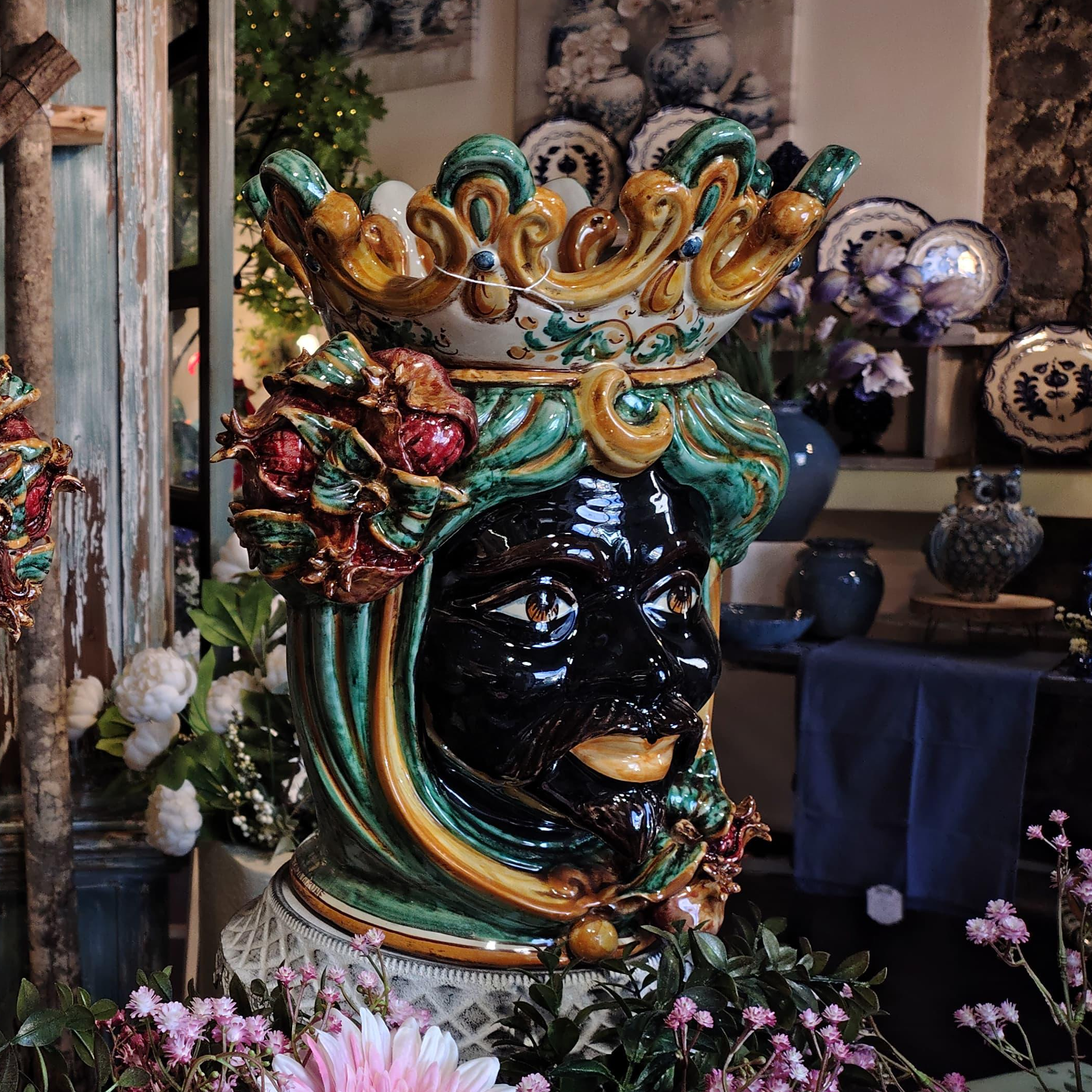 Head h 40 green/orange pomegranate male dark brown