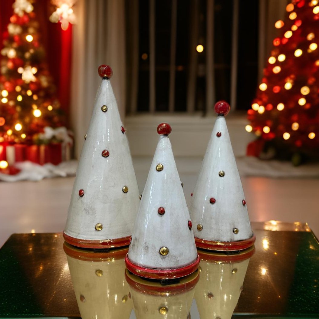 Albero di natale Cono linea moderna in ceramica di Caltagirone - Ceramiche di Caltagirone Sofia