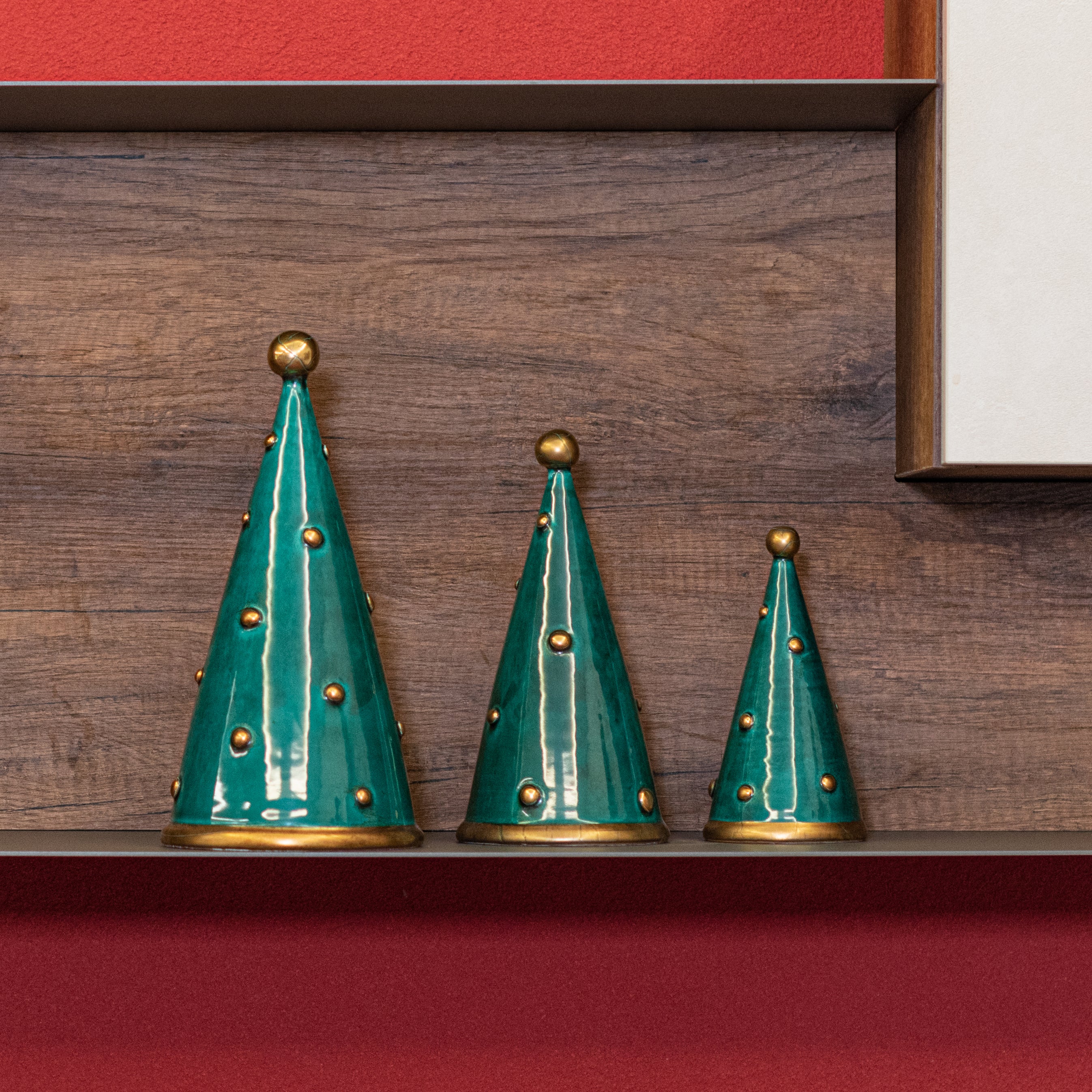Albero di natale Cono linea moderna in ceramica di Caltagirone - Ceramiche di Caltagirone Sofia