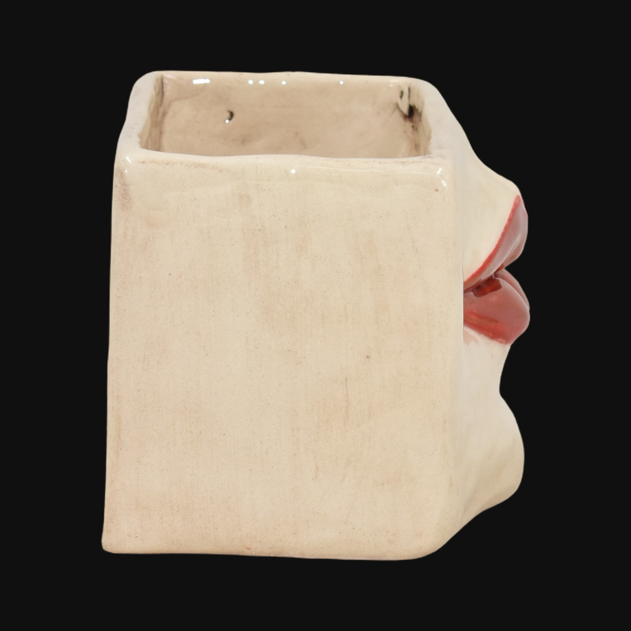 Scatola con espressione in Ceramica Madreperla Antichizzata con Dettagli Oro - Artigianale