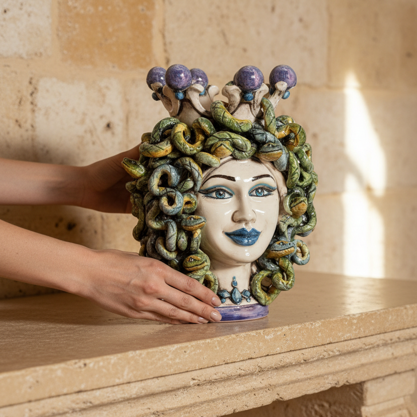 Head h 25 turban jellyfish Luster Wisteria