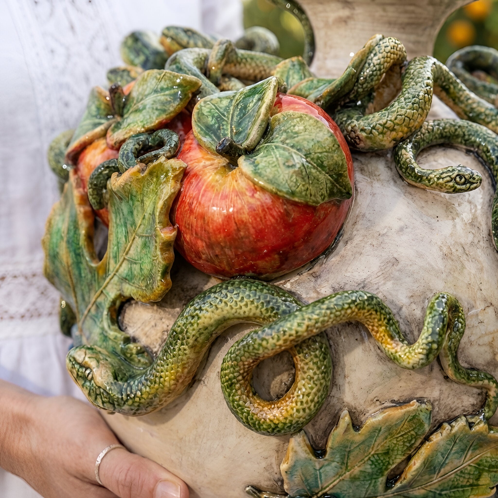 Vaso Eden Madreperla - Linea Giardini dell'Eden