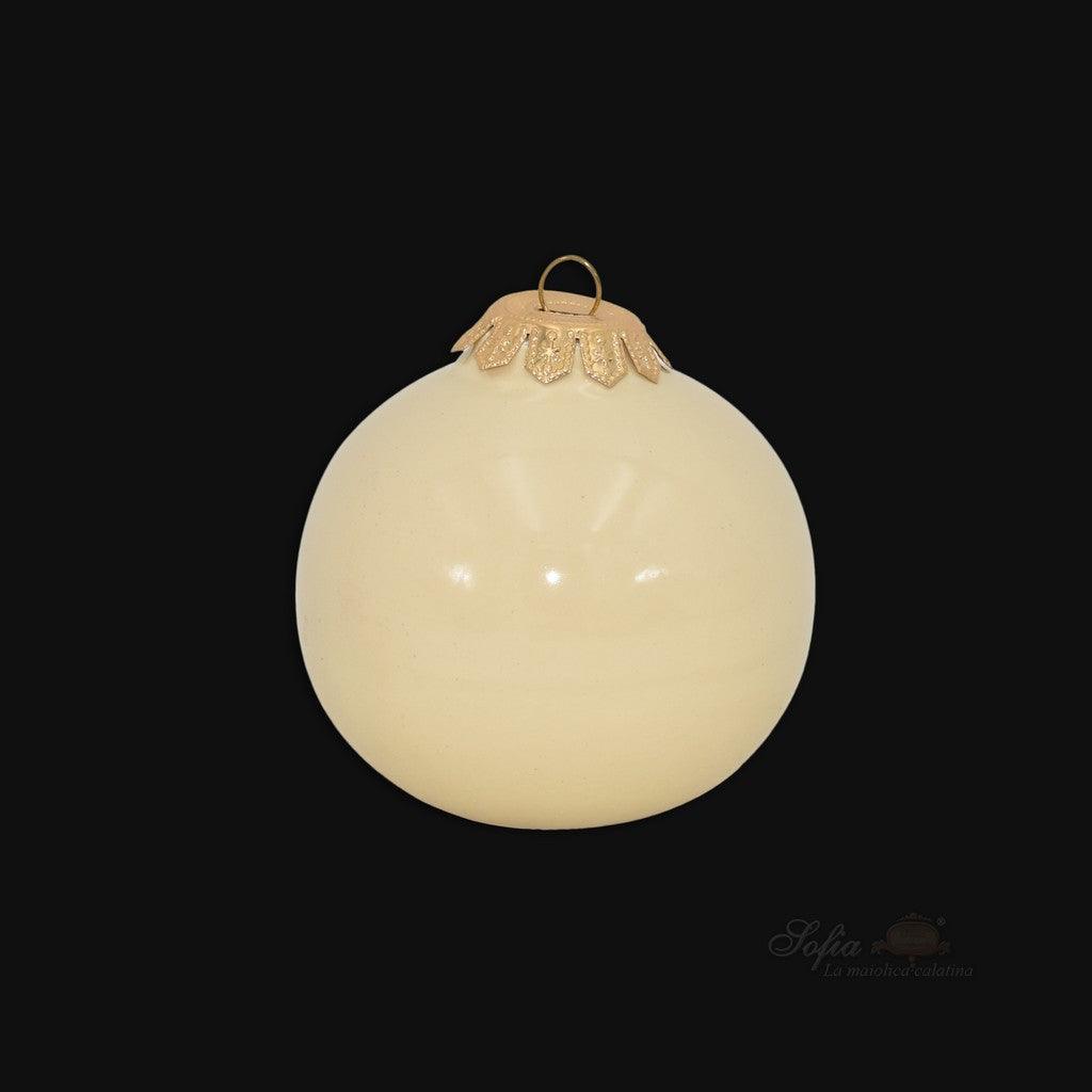 Pallina natalizia Ø 8 varie colorazioni - Linea Moderna - Ceramiche di Caltagirone Sofia