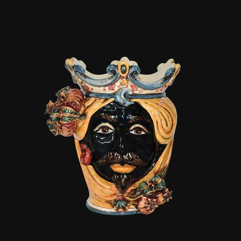 Head h 25 with pomegranate yellow and orange male