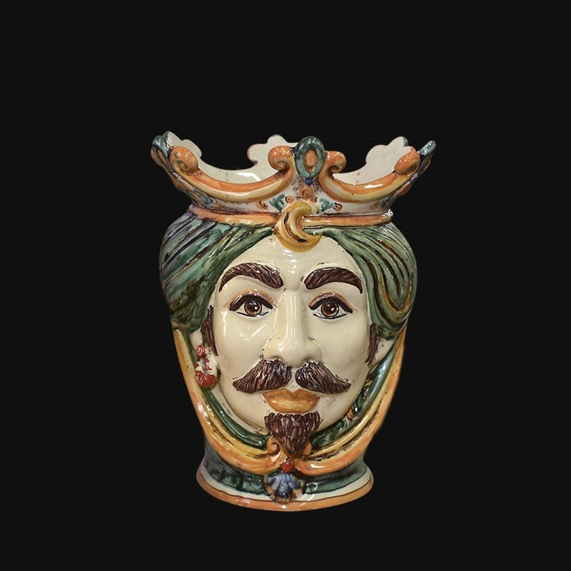 Ceramic Head h 25 green/orange male