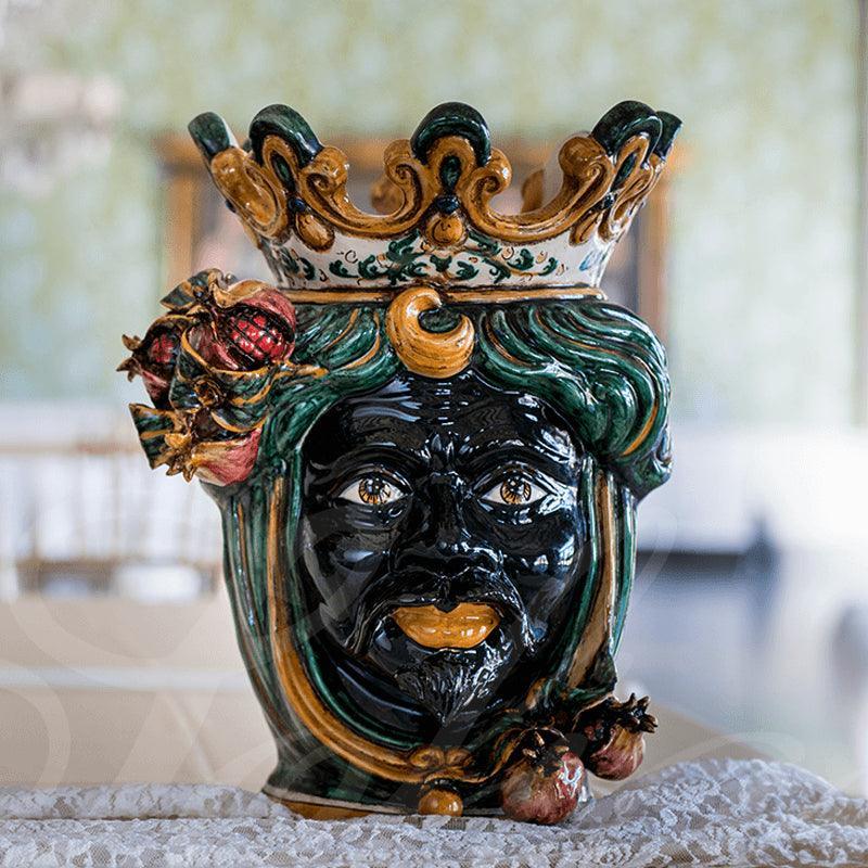 Head h 40 green/orange pomegranate male dark brown