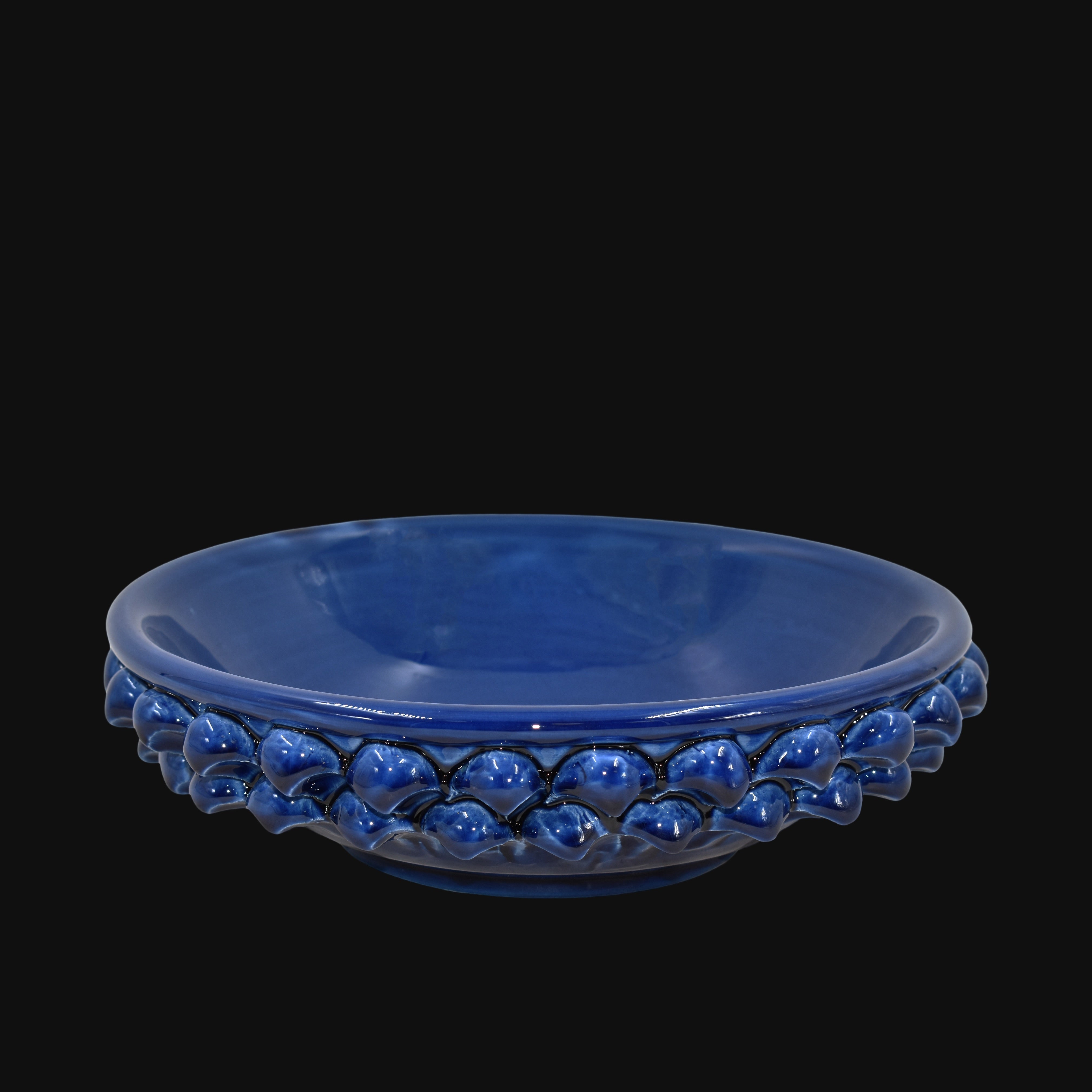 Ciotola a pigna blu intenso - Bomboniera in ceramica