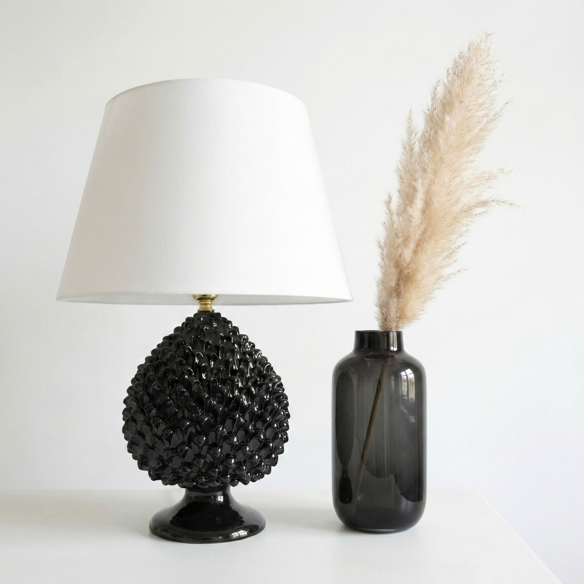 Ornamental light in ceramics of Caltagirone - Artistic ceramics Sofia