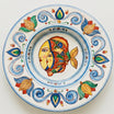 Cappello Prete Plate Ø 40 cm / 15¾" in Caltagirone Ceramic — Fish Décor