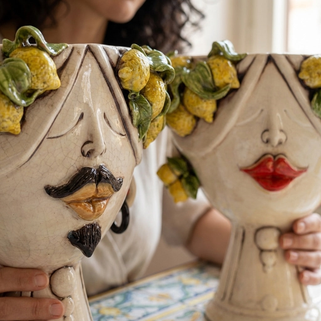 Head h 30 Zahira Sicilian Lemons in Mother of Pearl face man