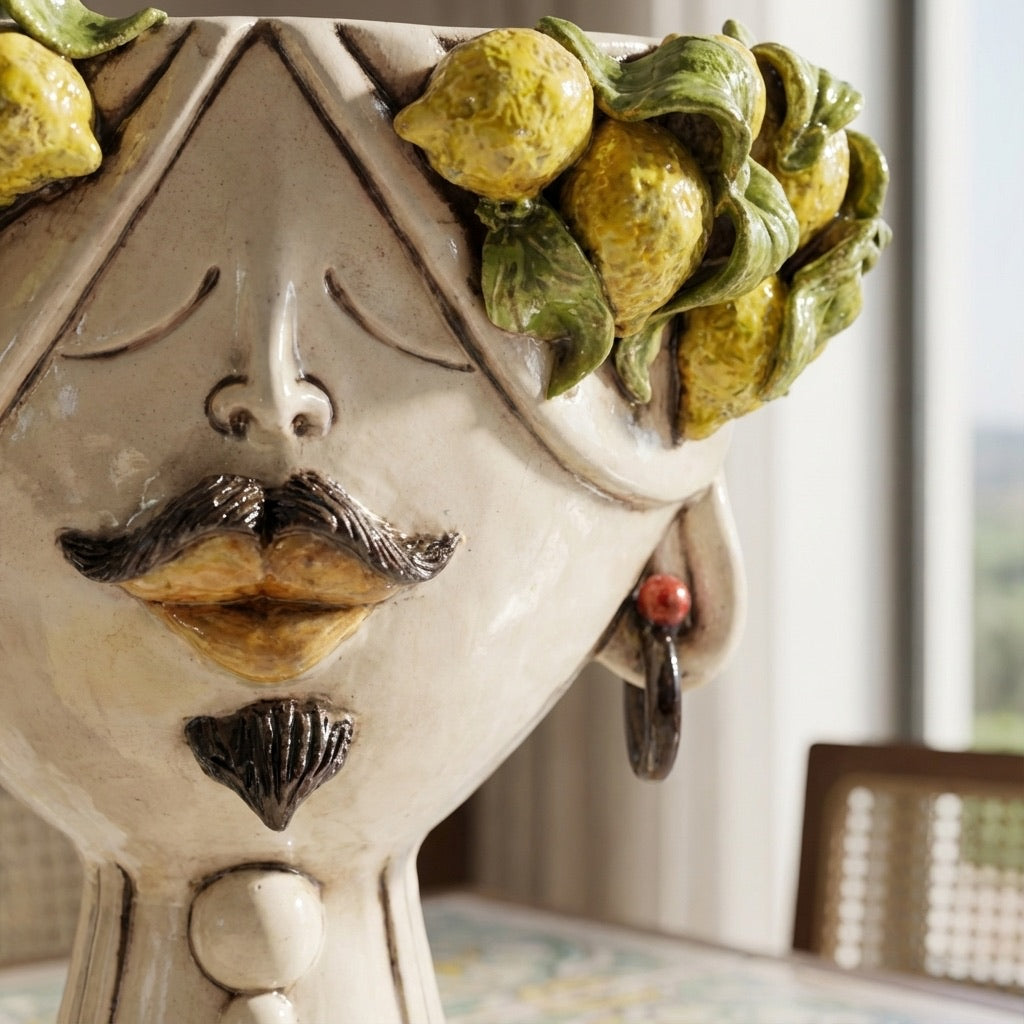 Head h 30 Zahira Sicilian Lemons in Mother of Pearl face man