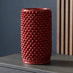 Vaso Pigna Cilindro h 35 cm - Bordeaux  | Ceramica Caltagirone