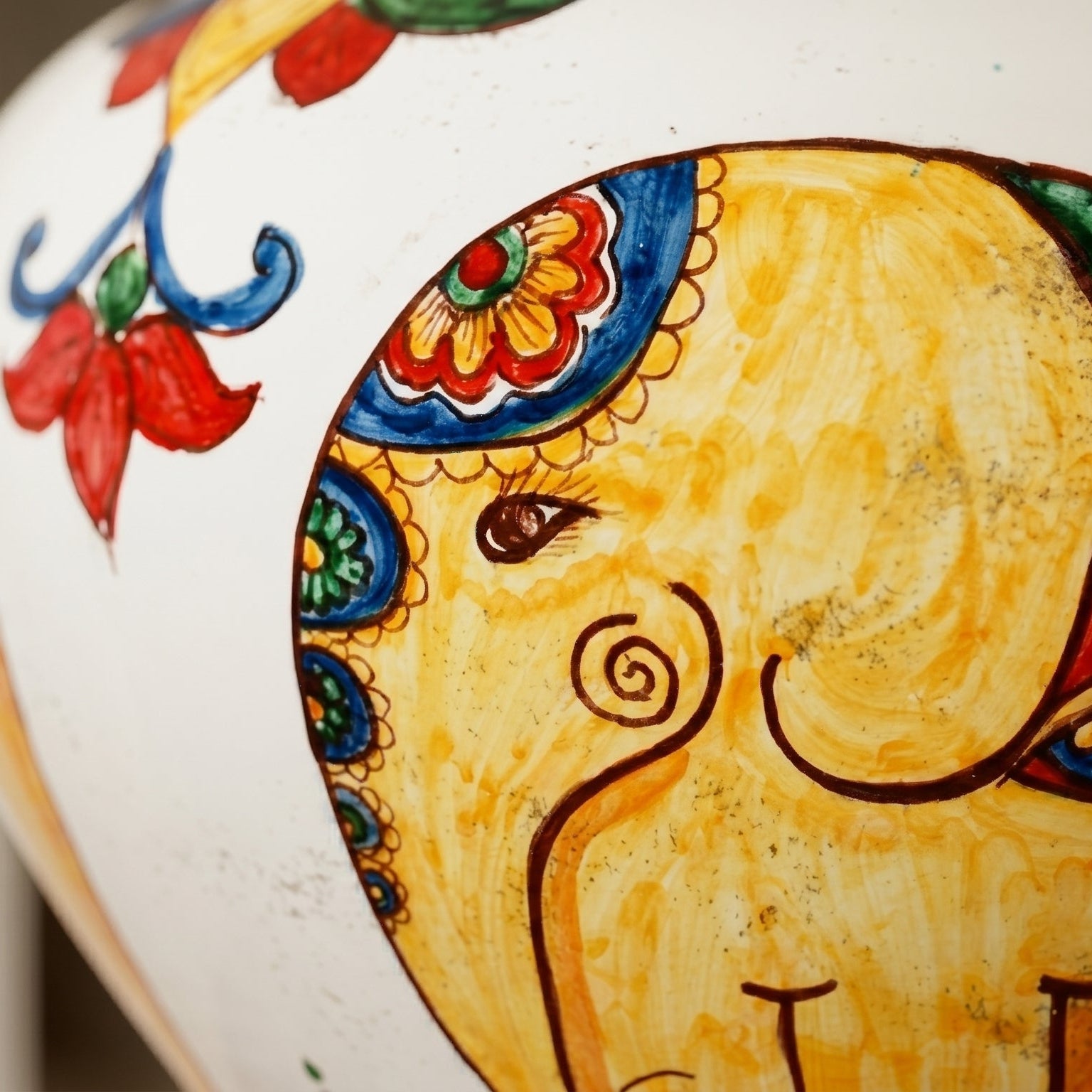 Potiche Vase H 25 & 35 cm / 9¾"–13¾" in Caltagirone Ceramic — Elephant Décor