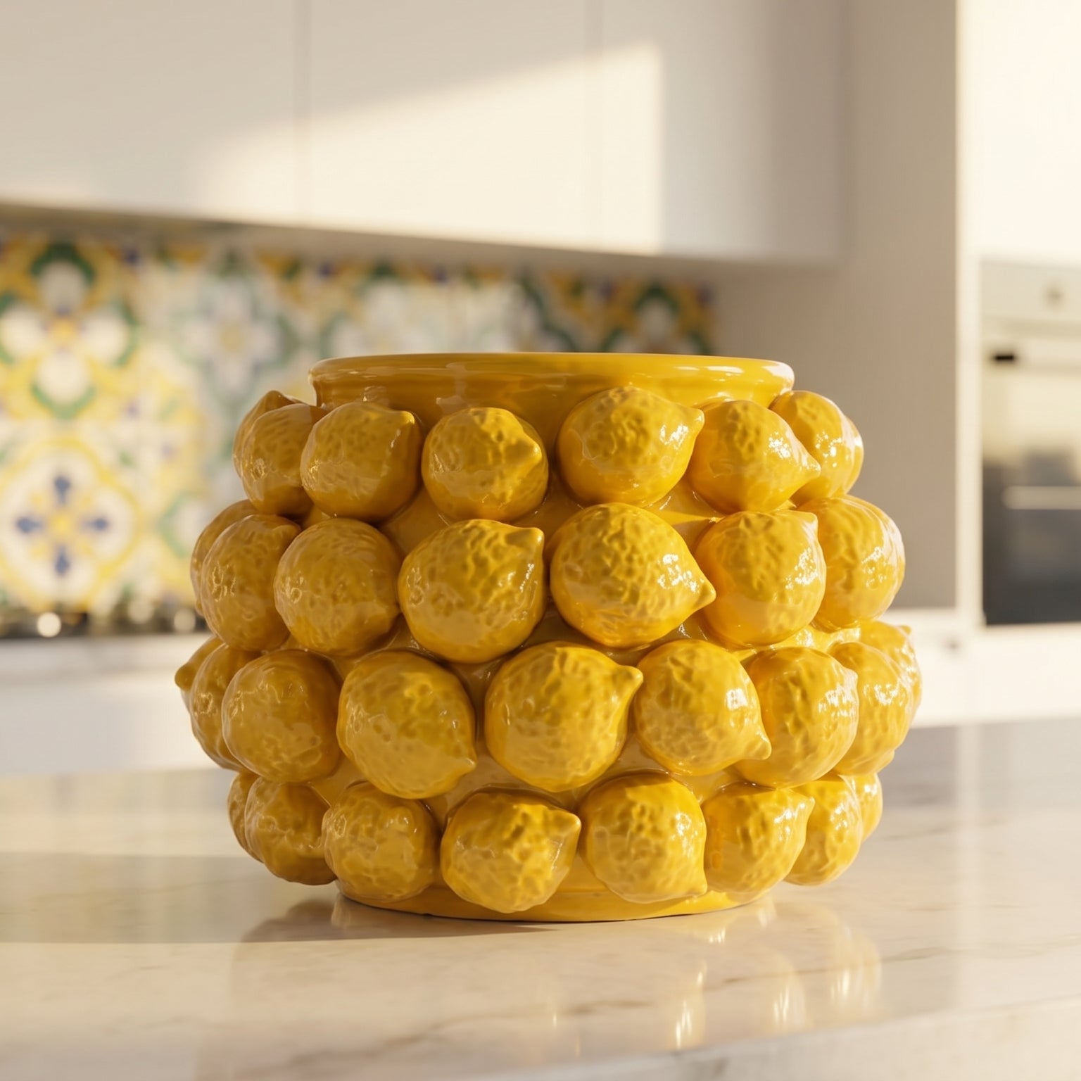 Italian Ceramic Vase – Italian ceramic from Caltagirone, Sicily