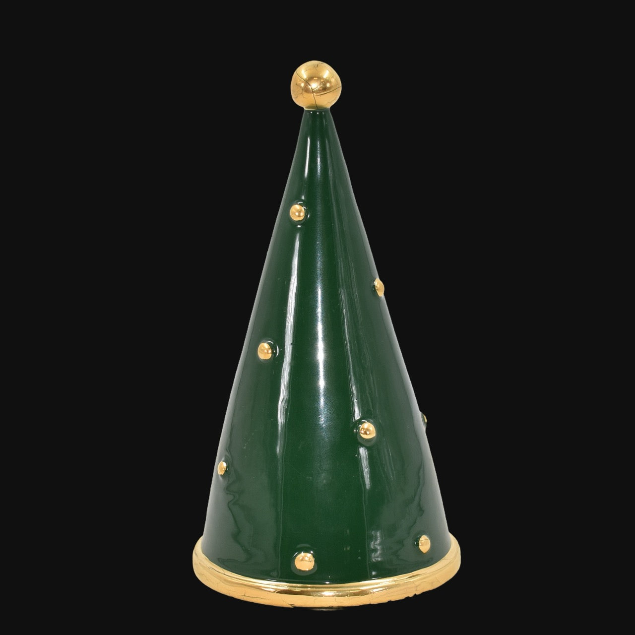 Modern Christmas tree in artistic ceramic of Caltagirone, Italian Pottery Made in Italy