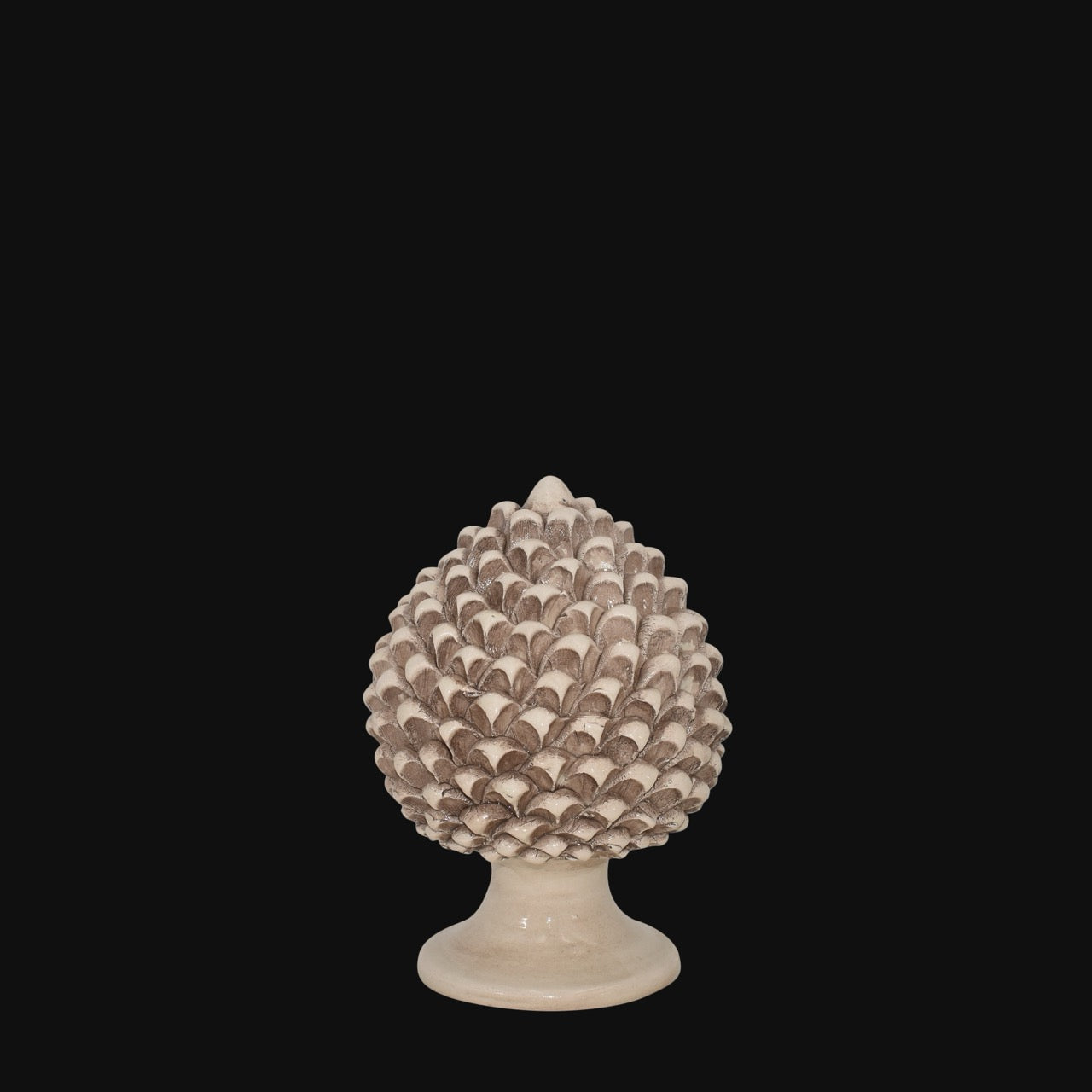 Sicilian Pine Cone with Antique Mother of Pearl Decoration