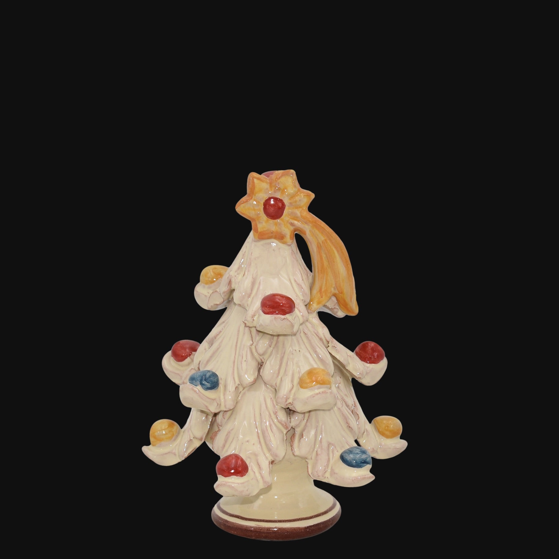 Christmas tree in artistic ceramic of Caltagirone, Italian Pottery Made in Italy