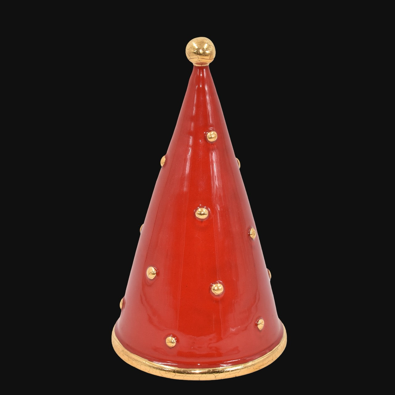 Modern Christmas tree in artistic ceramic of Caltagirone, Italian Pottery Made in Italy