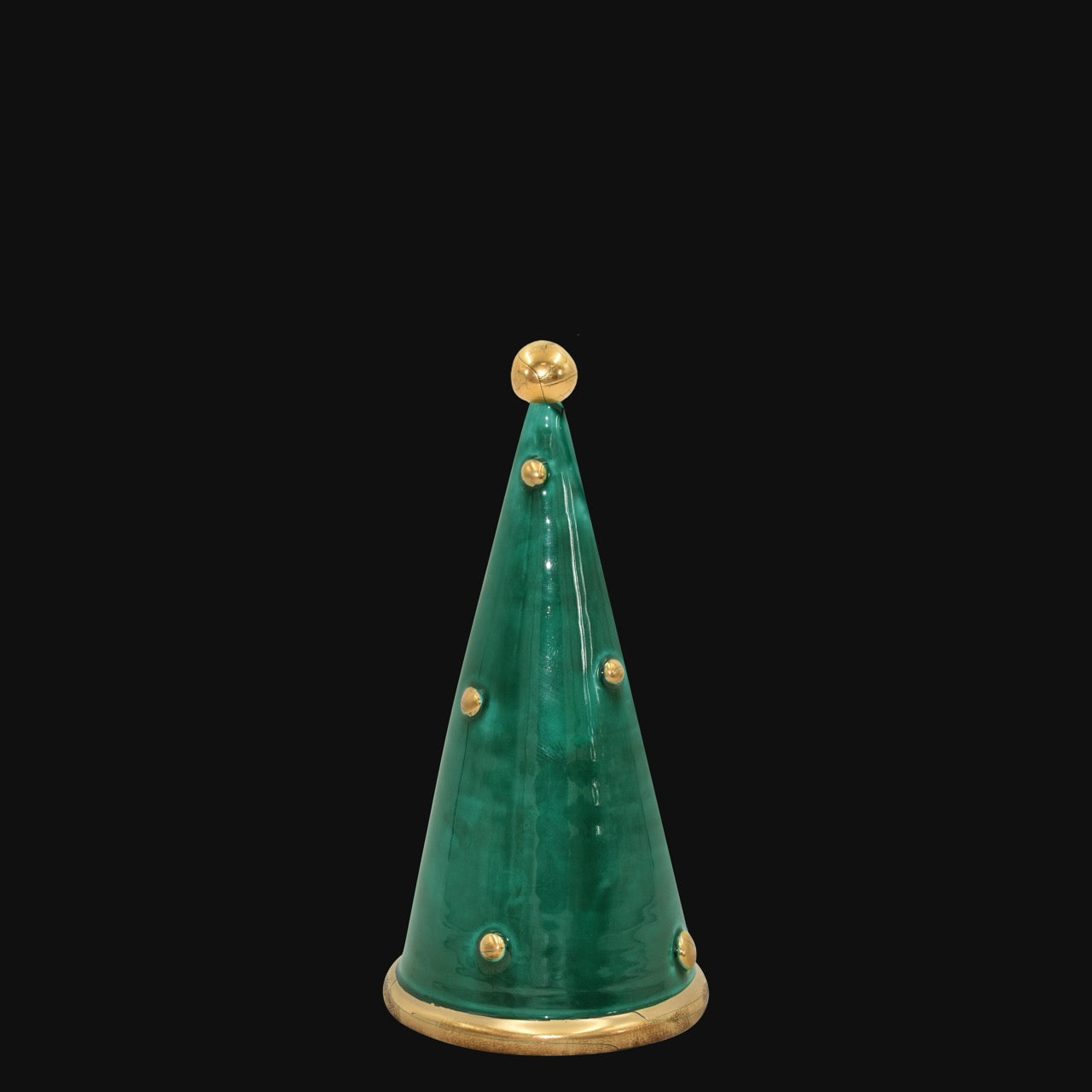 Modern Christmas tree in artistic ceramic of Caltagirone, Italian Pottery Made in Italy