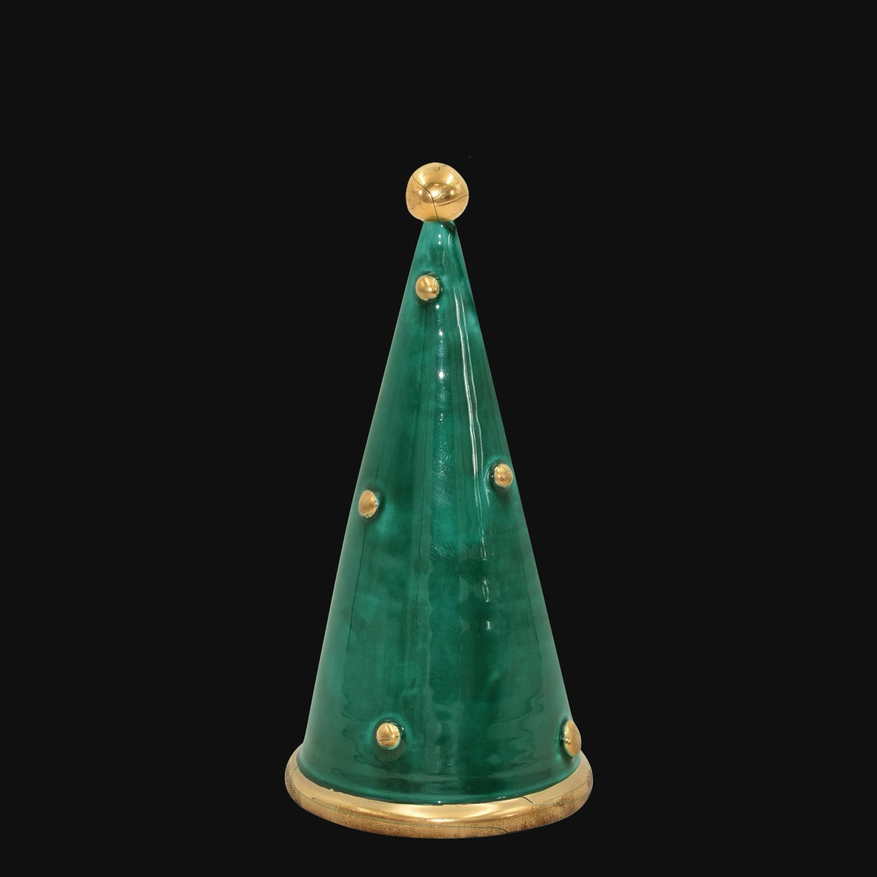 Modern Christmas tree in artistic ceramic of Caltagirone, Italian Pottery Made in Italy