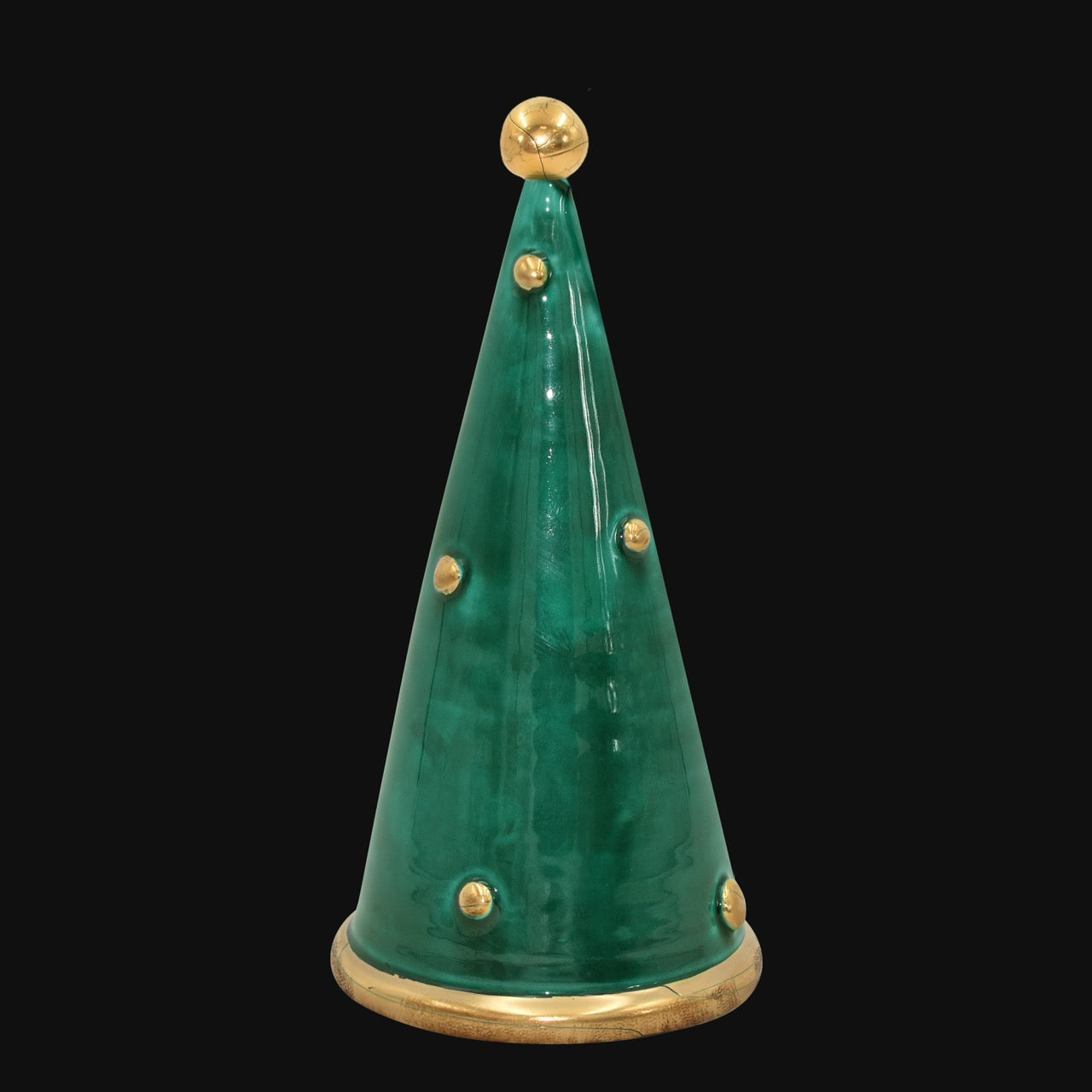 Modern Christmas tree in artistic ceramic of Caltagirone, Italian Pottery Made in Italy