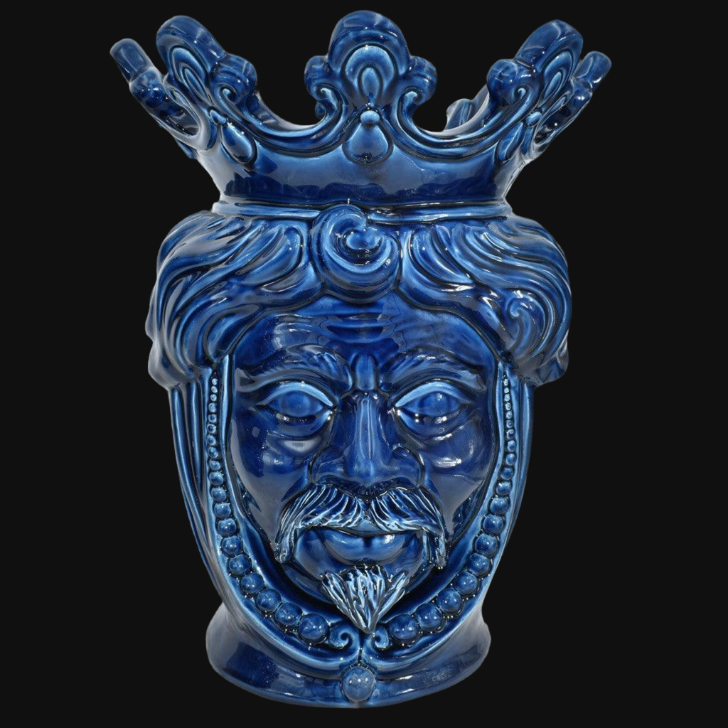 Modern Sicilian ceramic "Moor's head" from Caltagirone