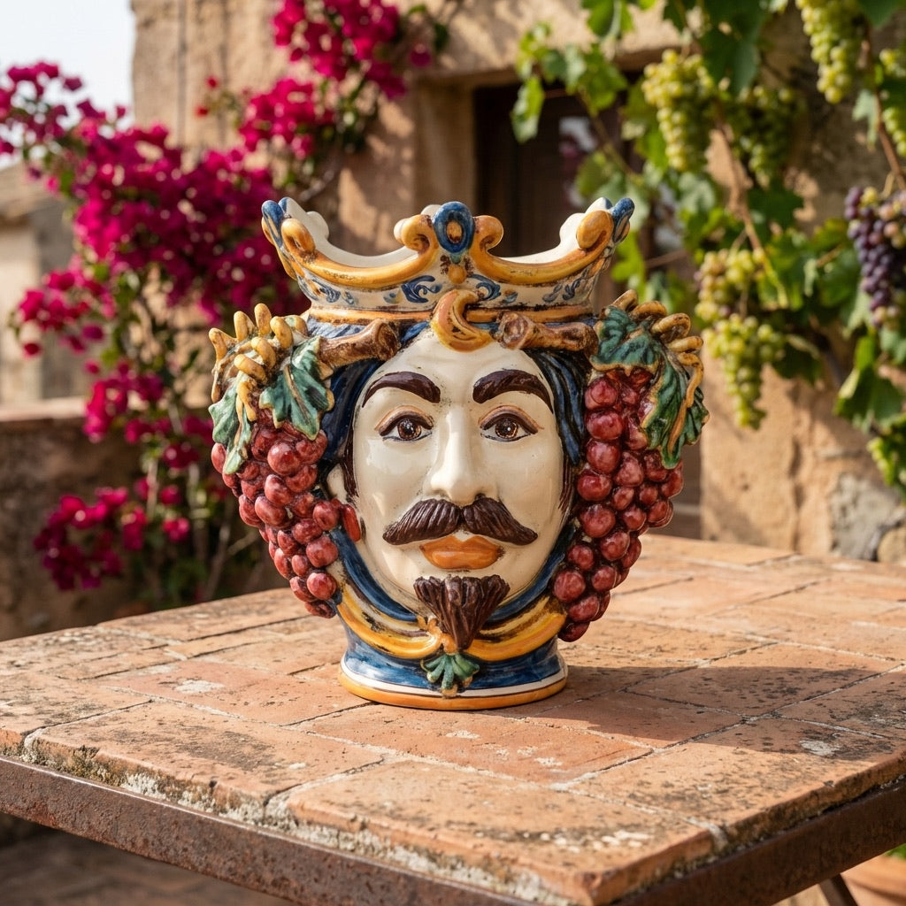 Head h 25 with grapes blue/orange male