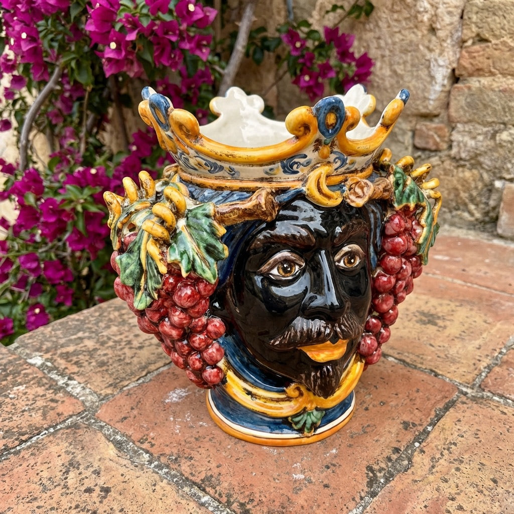 Head h 25 with grapes blue/orange male