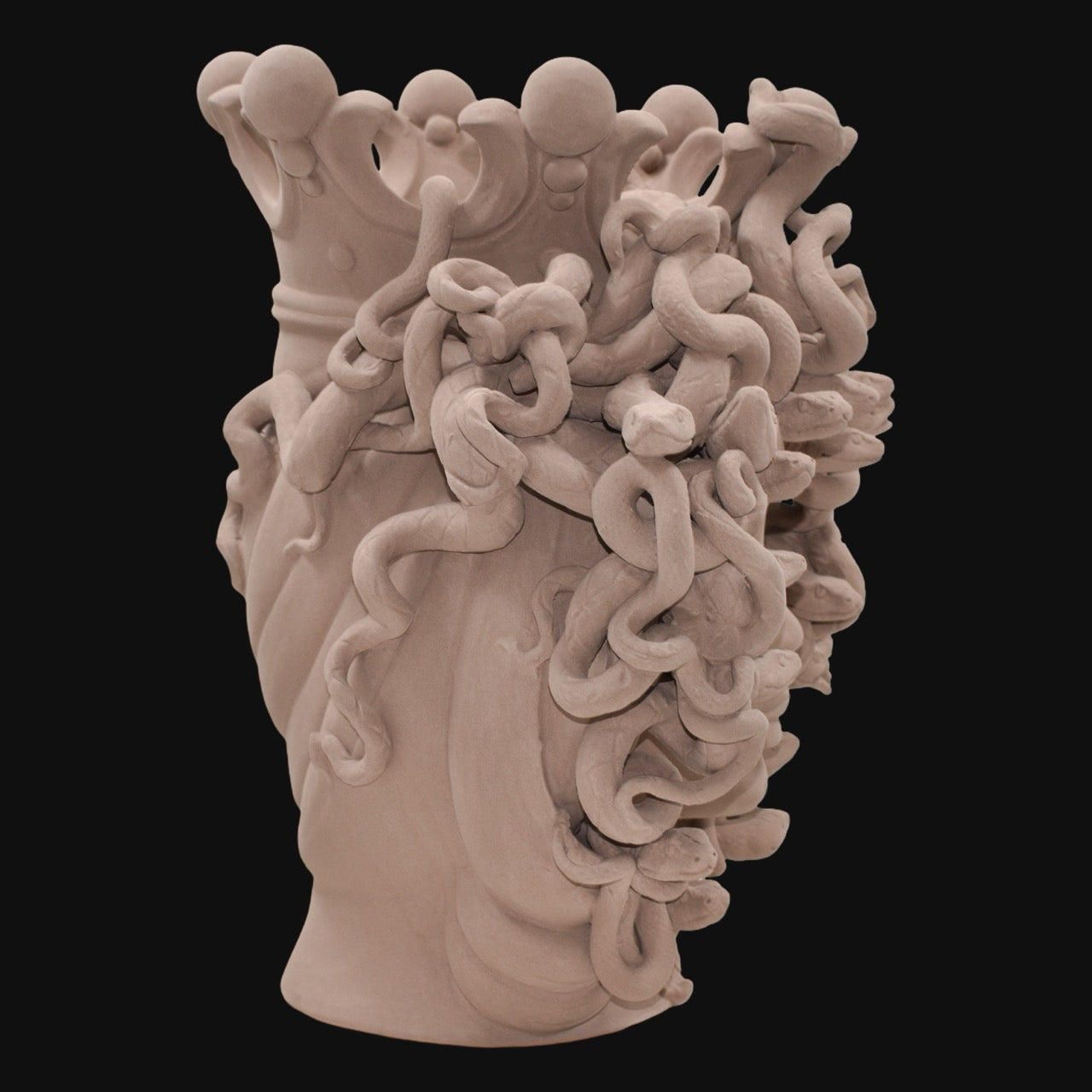 Medusa Head Vase H 38 cm / 15" – Testa di Moro from Caltagirone, Sicily