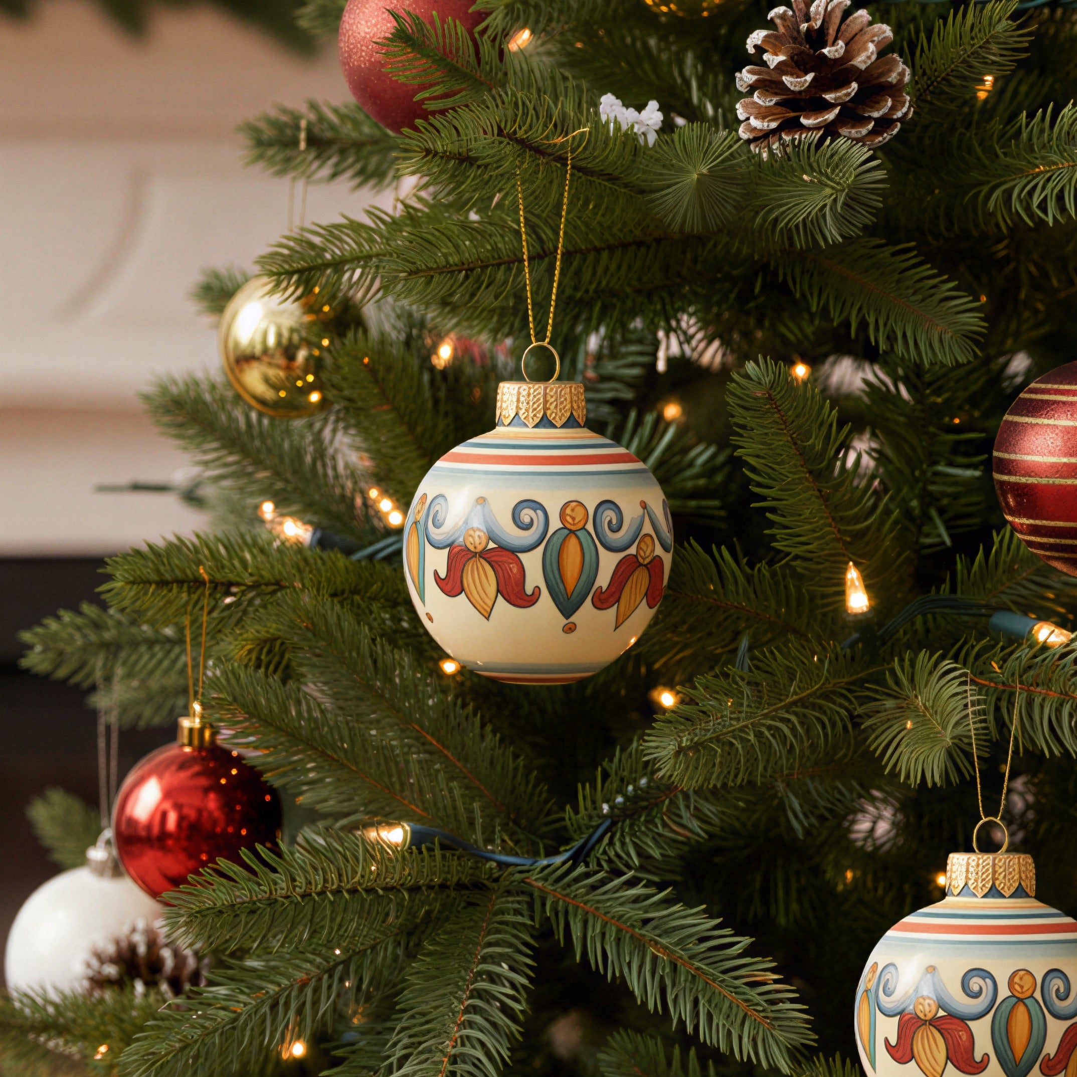 Christmas ball Ø 8 sicily - Christmas in Caltagirone