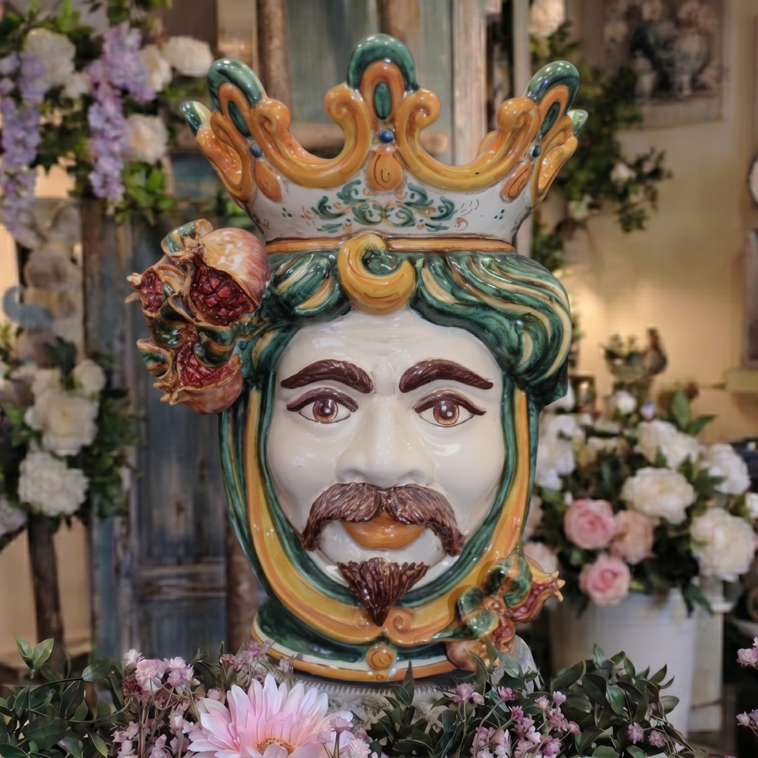 Sicilian Moor's Head Vases | Caltagirone Sicily