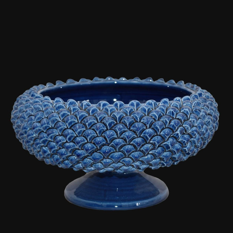Alzata a Pigna diam. 25/33 cm Blu intenso in ceramica di Caltagirone - Ceramiche di Caltagirone Sofia