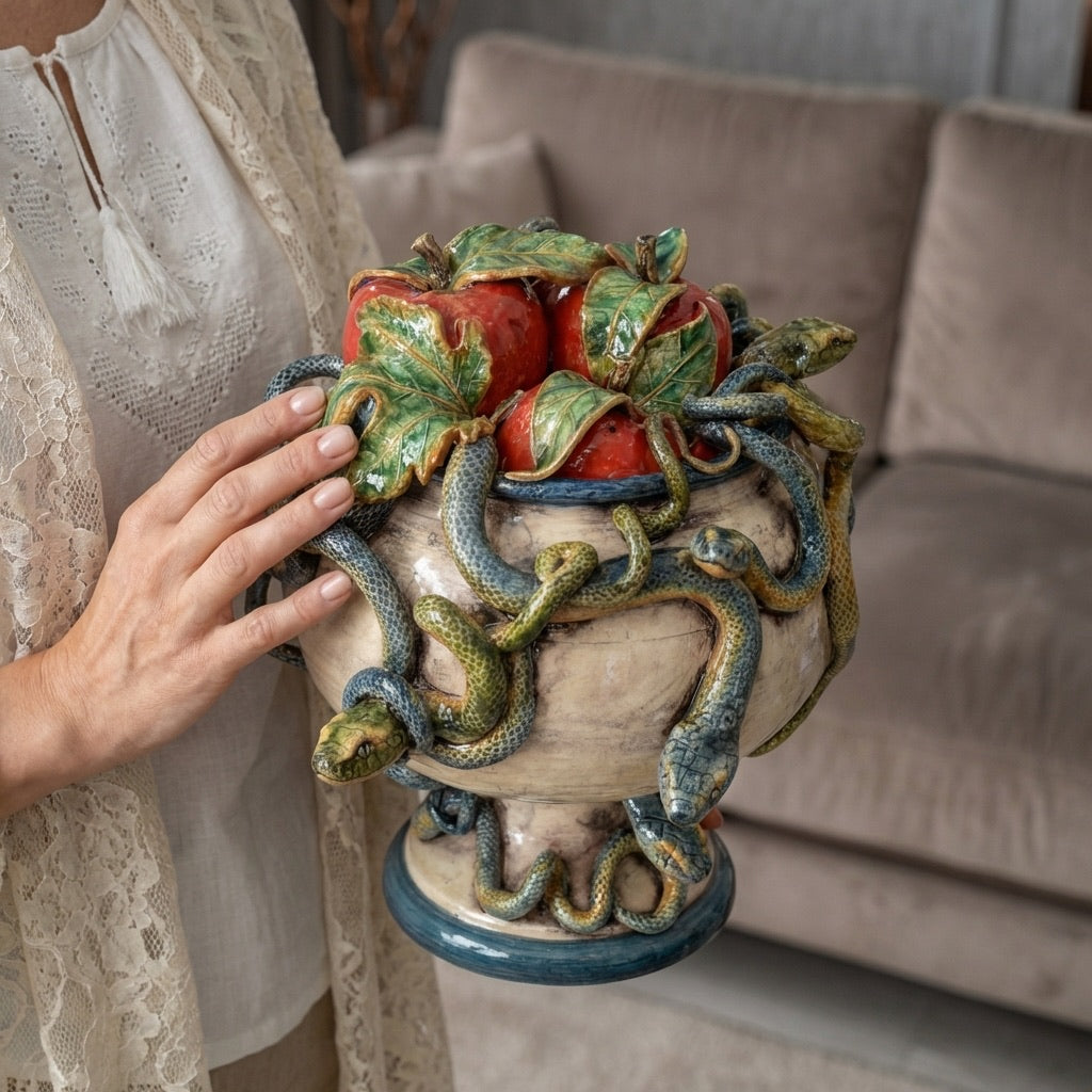 Alzata Eden H 26 cm - Linea Giardini dell'Eden