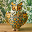 Owl in ceramics of Caltagirone - Artistic ceramics Sofia