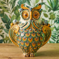 Owl in ceramics of Caltagirone - Artistic ceramics Sofia