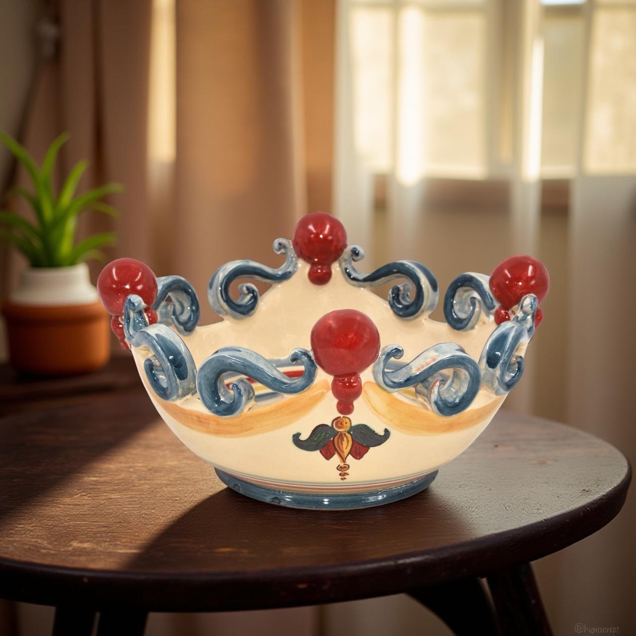 Centrotavola Pallina Decoro Sicily - Ceramica di Caltagirone, Ø 25/30 cm - Ceramiche di Caltagirone Sofia