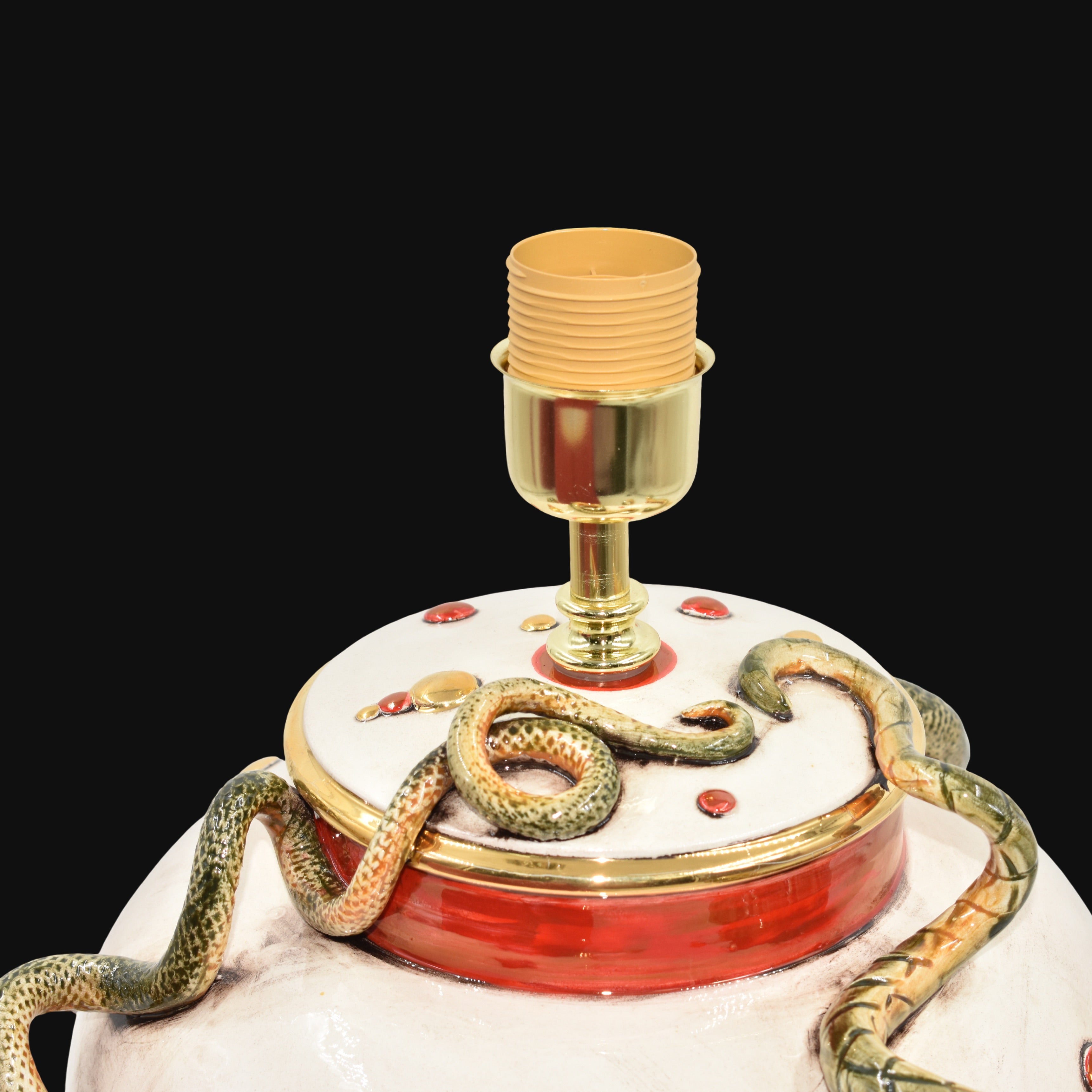 Lume Eden h 30 cm - Giardini dell'Eden decorazione madreperla oro e lustri