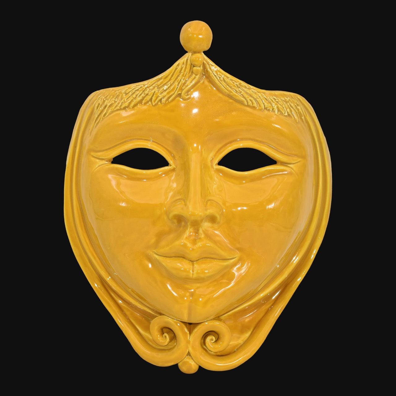 Maschera d'Appoggio Senape in Ceramica di Caltagirone - Ceramiche di Caltagirone Sofia