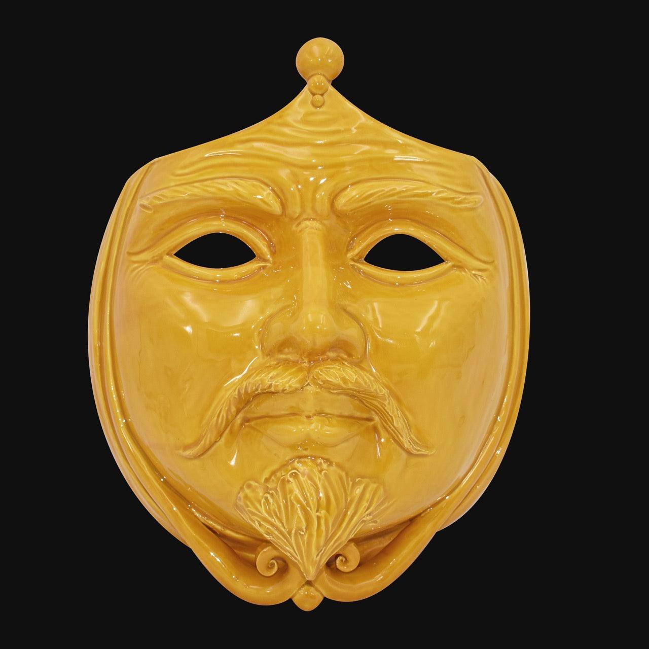Maschera d'Appoggio Senape in Ceramica di Caltagirone - Ceramiche di Caltagirone Sofia