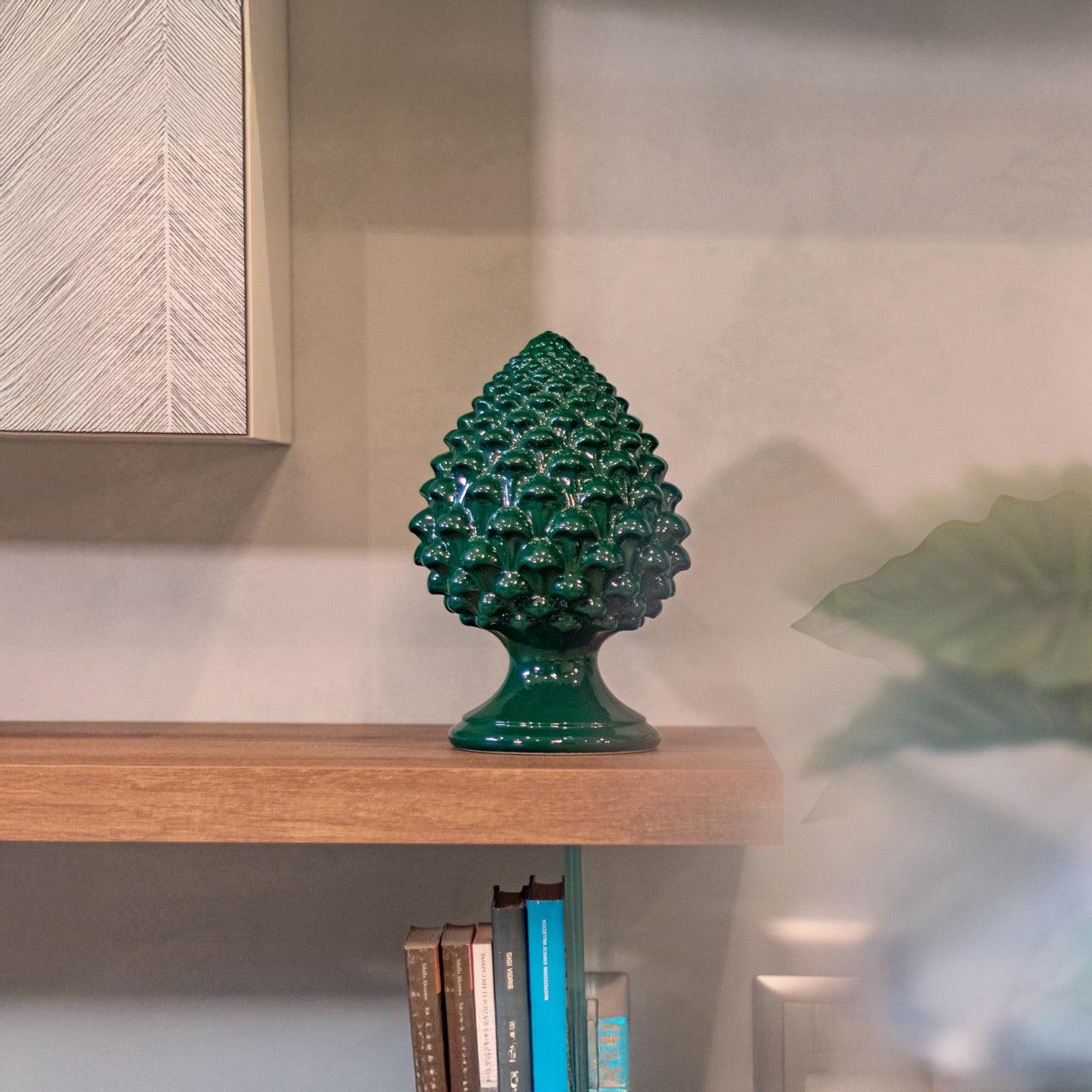 Pigna semilavorata altezza 15/35 Verde Antico - Ceramiche di Caltagirone Sofia